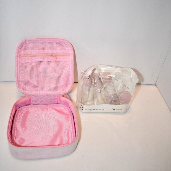 Da Smoosh Face na1 Cute Bunny Kawaii Plush Makeup/Cosmetic & 8 PC Travel Bottle - Picture 4 of 5